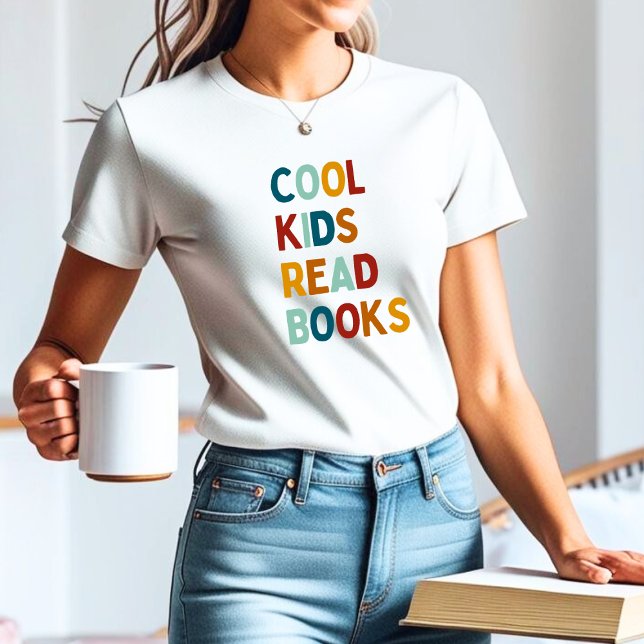 Coole Kinder lesen Bücher bunt Tri-Blend Shirt (Von Creator hochgeladen)