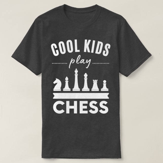 Coole Kinder spielen Schach 4 T-Shirt (Design vorne)