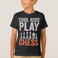 Coole Kinder spielen Schach Funny Schach Board Lie
