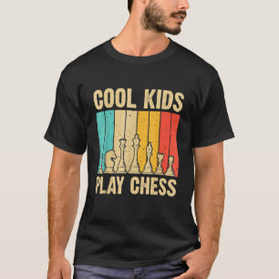 Coole Kinder spielen Schachmeister-Liebe, um Schac T-Shirt