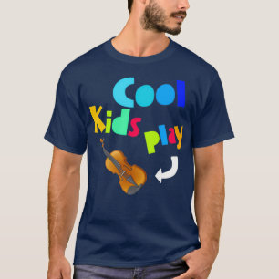Coole Kinder spielen Violinistin T-Shirt