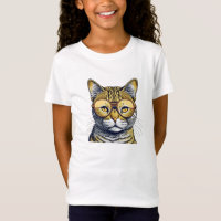 Coole Kitty Cat mit Brille