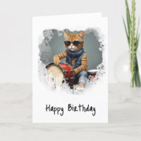 *~* Coole Kitty DRUMMER AP91 Angesagte Geburtstags