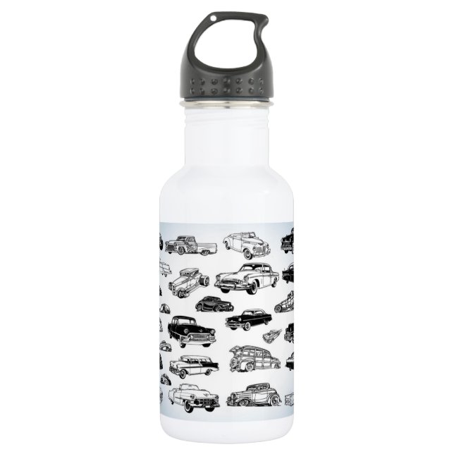 Coole klassische Autos Trinkflasche (Vorderseite)