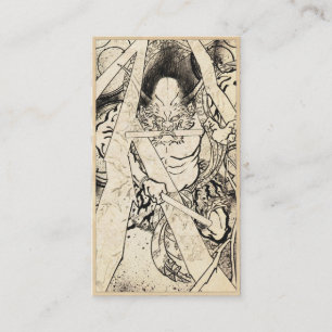 Coole klassische Vintage japanische Visitenkarte
