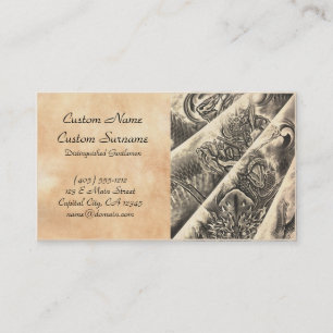 Coole klassische Vintage japanische Visitenkarte