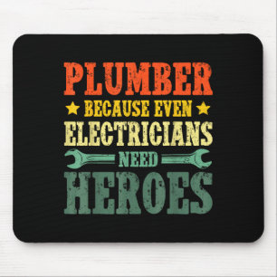 Coole Klempner-Kostüm für Männer Frauen Sanitär We Mousepad
