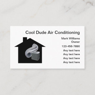 Coole Klimaanlage Moderner Service Visitenkarte