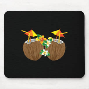 Coole Kokosgetränke Brust Funny Palm Tree Juice D Mousepad