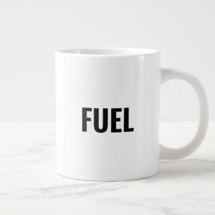 Coole, komische, schwarz-schwarze Typografie Jumbo-Tasse
