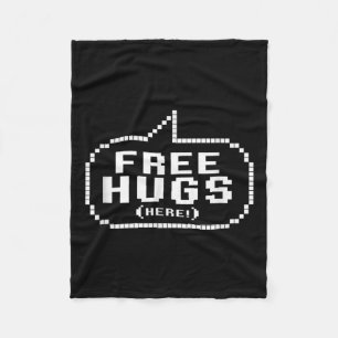 Coole kostenlose Hugs Quotes Novelty Graphic T-Shi Fleecedecke