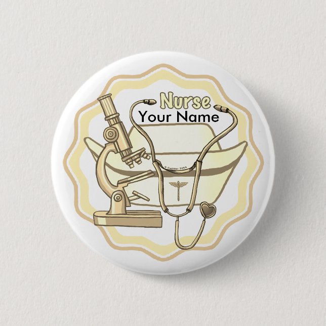Coole Krankenschwester Button (Vorderseite)