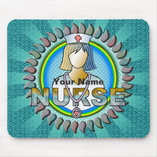 Coole Krankenschwester Mousepad (Vorne)