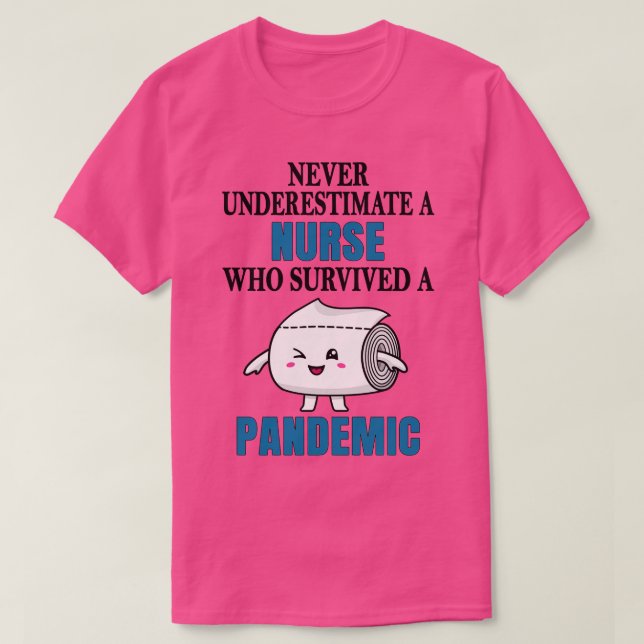 Coole Krankenschwester Pandemie T-Shirt (Design vorne)