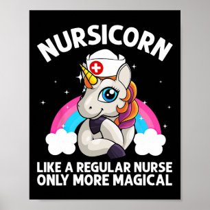 Coole Krankenversicherung für Männer Unicorn Medic Poster