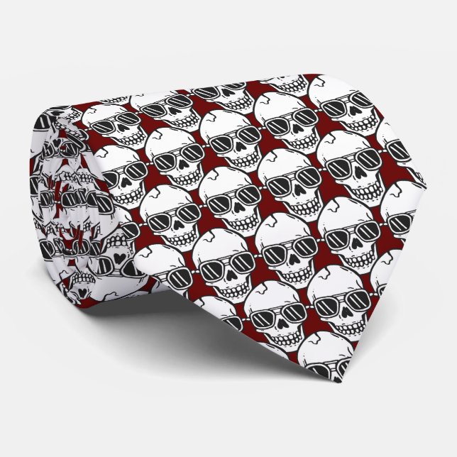Coole Krawatte des Schädels (Gerollt)