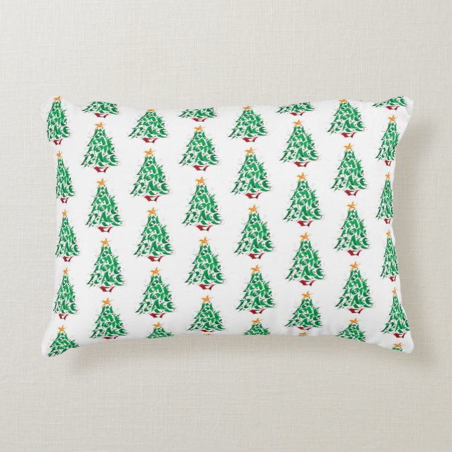 COOLE KRISTMAS BÄUME PILLOW DEKOKISSEN (Vorderseite)