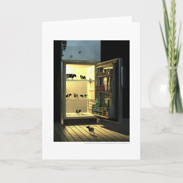 Coole Kühe / Les vaches cool Karte (Vorderseite)