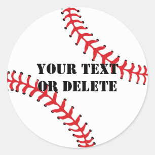 Coole kundenspezifische Text-Baseball-Liga trägt Runder Aufkleber
