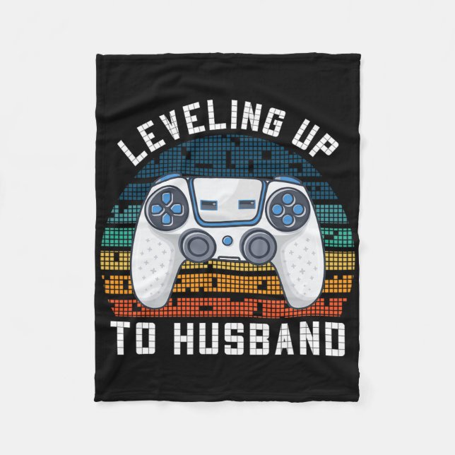 Coole künftige Verlobung Männer Jungen wachsen zu  Fleecedecke (Vorderseite)