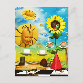 Coole Kunst von Lenny surreal Gemälden Postkarte