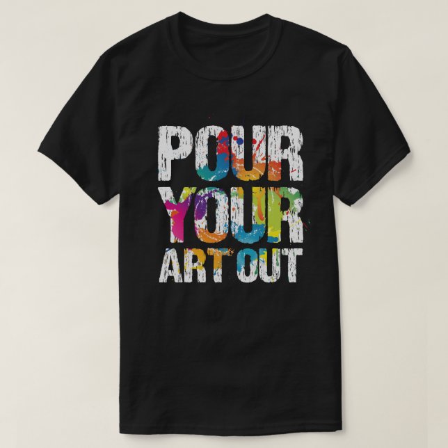 Coole Künstlerin Frauen Maler Lehrerin Schmerz T-Shirt (Design vorne)