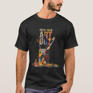 Coole Künstlerkunst Kunstmaler machen Lehrerin Ar T-Shirt