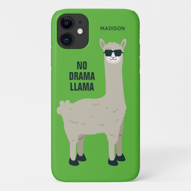Coole Lama individuelle Name- und Farbtelefongehäu Case-Mate iPhone Hülle (Rückseite)
