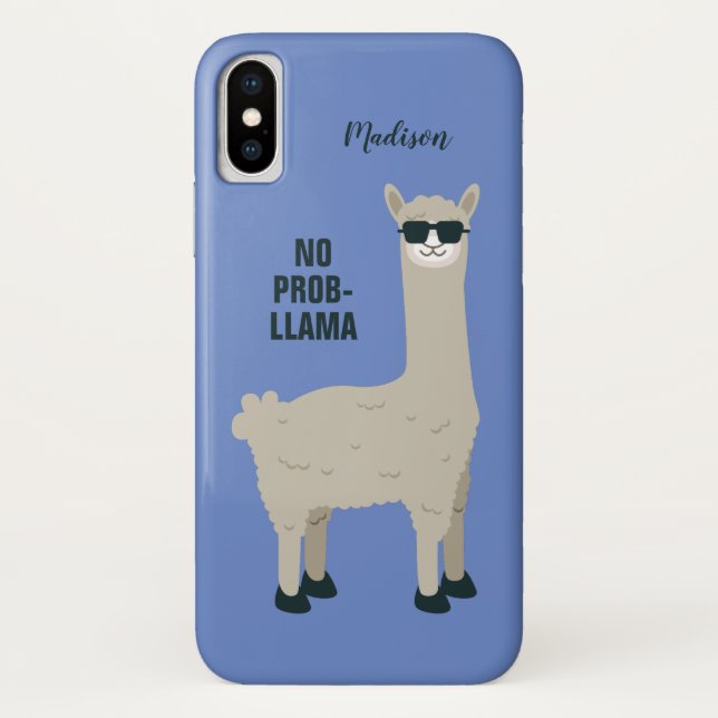 Coole Lama individuelle Name- und Farbtelefongehäu Case-Mate iPhone Hülle (Rückseite)