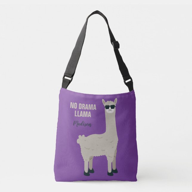 Coole Lama-Name- u. -farbtaschen Tragetaschen Mit Langen Trägern (Vorderseite)