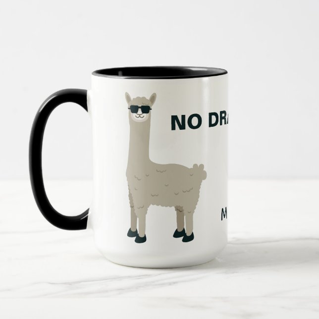 Coole Lama-Name- u. -text-Tassen Tasse (Links)