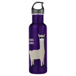 Coole Lama-Name- u. -textwasserflaschen Edelstahlflasche