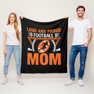 Coole laute stolze Fußball-Mama Fleecedecke