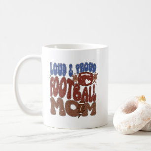 Coole laute stolze Fußball-Mama-Wortkunst  Kaffeetasse