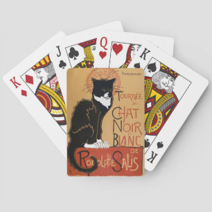 Coole Le Chat Noir et Blanc Spielkarten