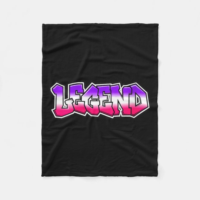 Coole Legende Graffiti-Slogan-Text-Zitat-Geschenk  Fleecedecke (Vorderseite)