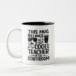 Coole Lehrkräfte-Pausenraum-Tasse Zweifarbige Tasse