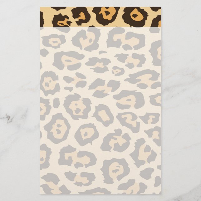 Coole Leopard-Druck-Muster-Geschenke für sie Briefpapier (Vorderseite)