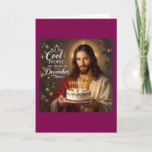 Coole Leute, die im Dezember geboren wurden Feiertagskarte