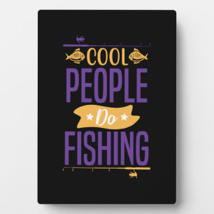 Coole Leute fischen Fotoplatte
