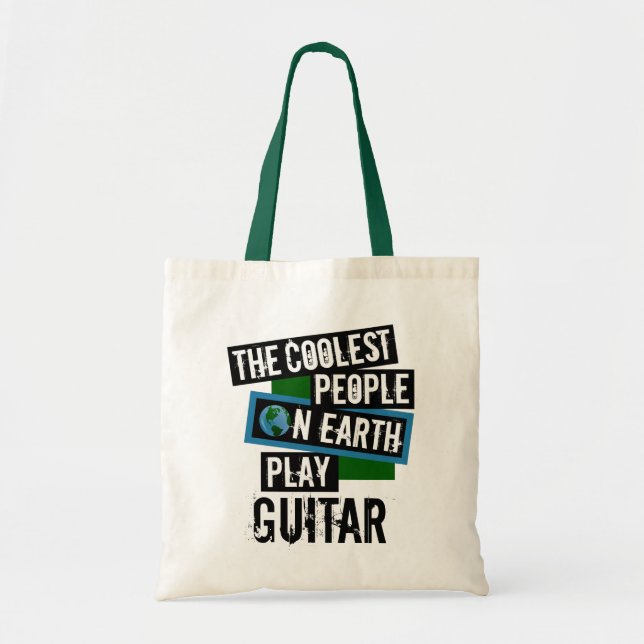 Coole Leute spielen Gitarre Tragetasche (Vorne)
