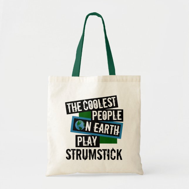 Coole Leute spielen Strumstick Tragetasche (Vorne)