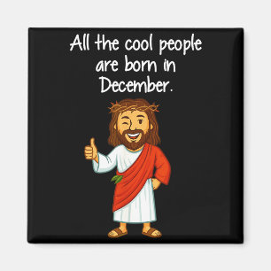 Coole Leute Werden Im Dezember Christlich Xmas Bi Magnet