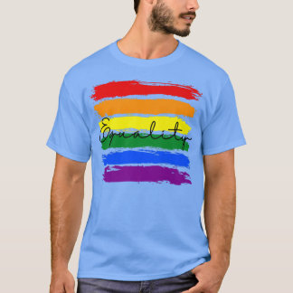 Coole LGBT-Rainbow-Pride-Flag-Design-Gleichheit Re T-Shirt