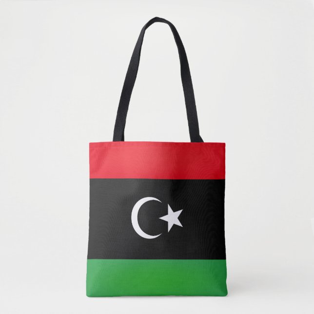 Coole libysche Flagge Tasche (Vorderseite)