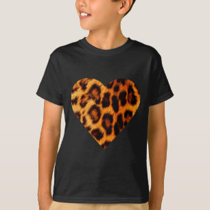 Coole Liebe Gepard Leopard Druck Herz Cool Valenti T-Shirt