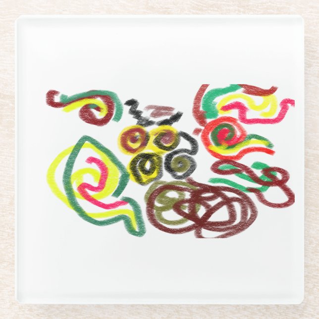 Coole Liebe Glasuntersetzer (Vorderseite)