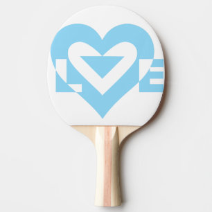 Coole Liebe Grafik, blau Tischtennis Schläger