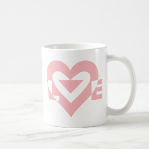 Coole Liebe Grafik, rosa Kaffeetasse