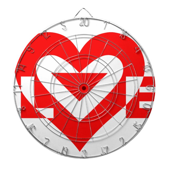 Coole Liebe Grafik, rot Dartscheibe (vorne)